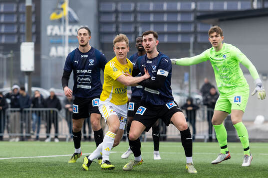 Falkenbergs Noel Lundgren och IFK Skövdes Axel Axelsson