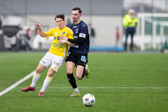Falkenbergs Oskar Lindberg och IFK Skövdes Axel Axelsson