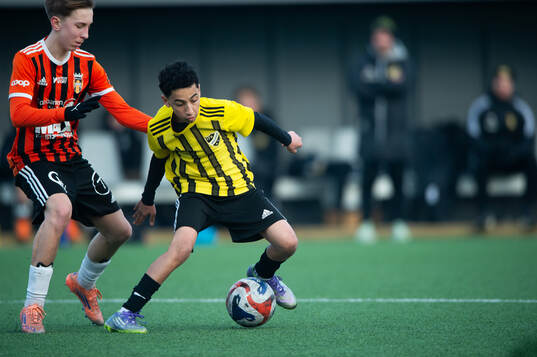 IFK Hässleholms Mostafa Ali i träningsmatchen mellan