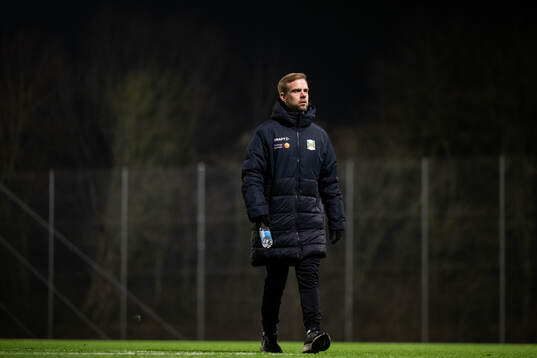 Varbergs tränare Victor Salwén
