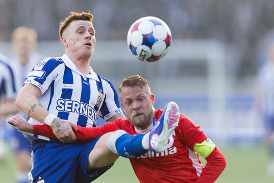 IFK Göteborgs Tobias Heintz och Degerfors Daniel Sundgren