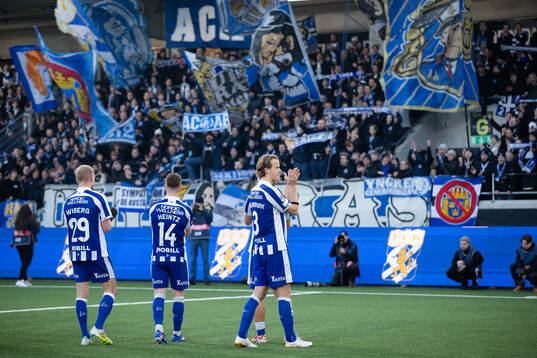 IFK Göteborgs Adam Bergmark Wiberg, Tobias Heintz och
