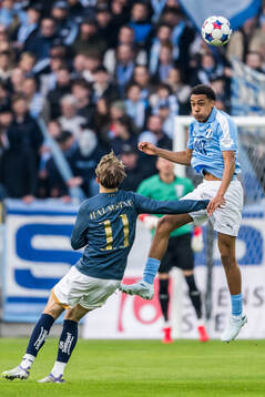 Halmstads Ludvig Arvidsson och Malmö FFs Theodor Lundbergh