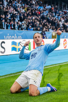 Malmö FFs Erik Botheim jublar