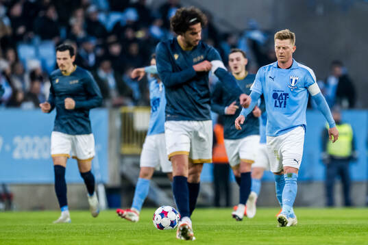 Malmö FFs Anders Christiansen deppar