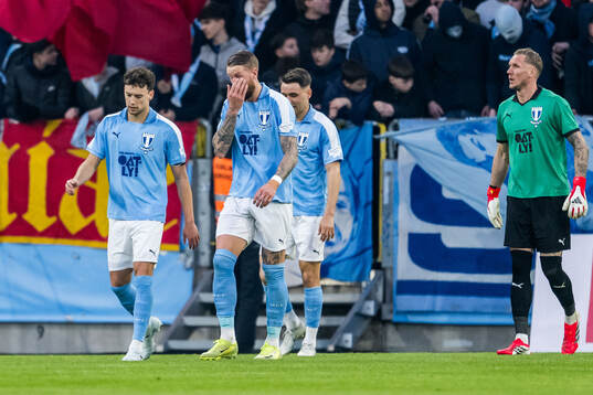 Malmö FFs Colin Rösler, Pontus Jansson, Yanis Karabelyov