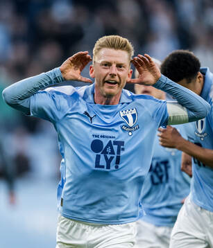 Malmö FFs Anders Christiansen jublar
