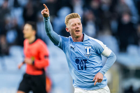 Malmö FFs Anders Christiansen jublar