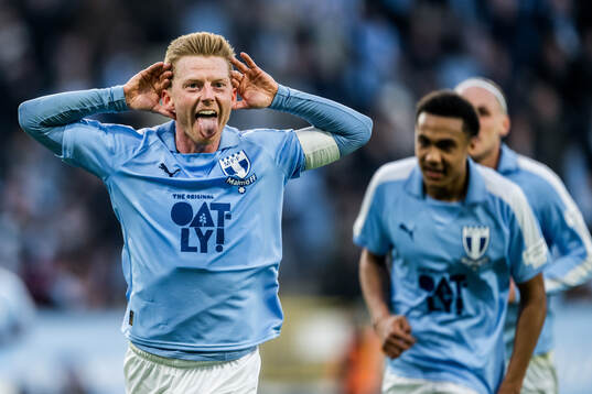 Malmö FFs Anders Christiansen jublar