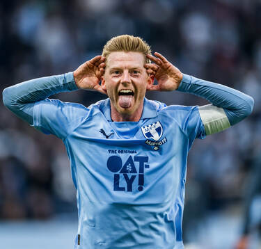 Malmö FFs Anders Christiansen jublar