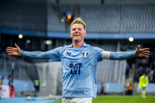 Malmö FFs Anders Christiansen jublar