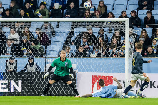 Malmö FFs målvakt Johan Dahlin