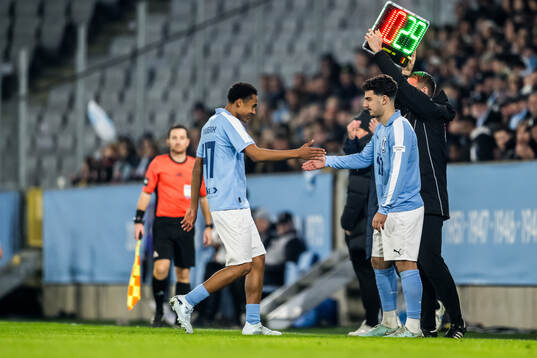 Malmö FFs Theodor Lundbergh och Bleon Kurtulus