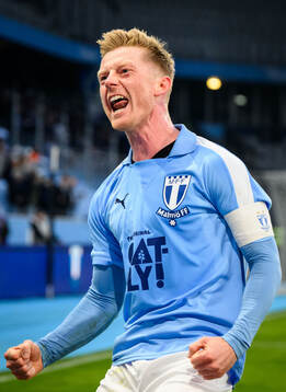 Malmö FFs Anders Christiansen jublar