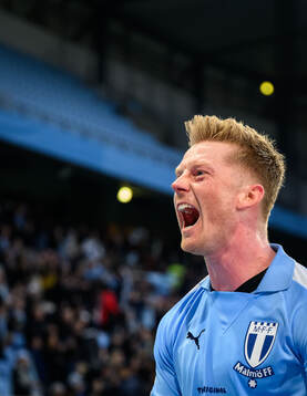 Malmö FFs Anders Christiansen jublar