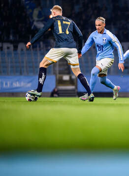 Halmstads André Boman och Malmö FFs Arnor Sigurdsson