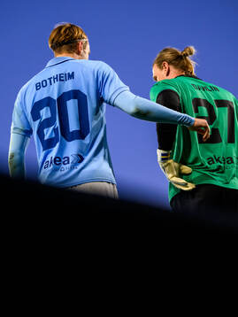Malmö FFs Erik Botheim och målvakt Johan Dahlin