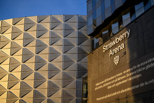 Exteriör vy av Strawberry Arena