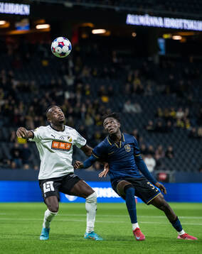 Häckens Brice Wembangomo och AIKs Zadok Yohanna