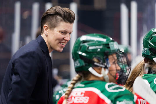 Frölundas tränare Erika Holst