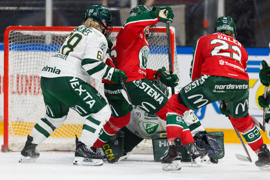 Frölundas Hanna Olsson och Andrea Dalen, Färjestads Lene