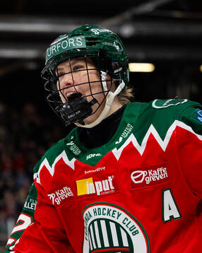 Frölundas Andrea Dalen jublar