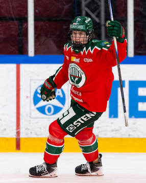 Frölundas Emily Nix jublar