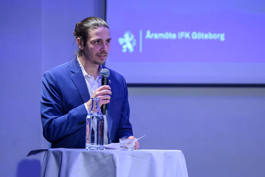 Supporterklubben Änglarnas ordförande Adrian Pihl Spahiu