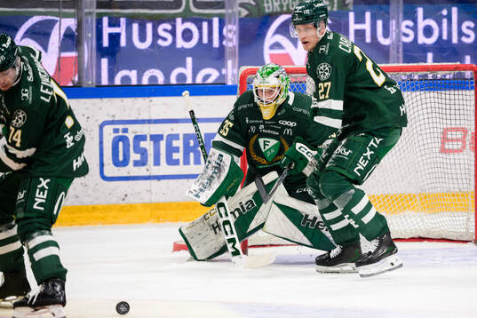 Färjestads målvakt Melker Thelin