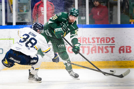 HV71s Olle Alsing och Färjestads Marian Studenic