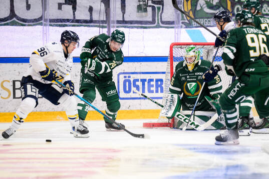 HV71s Nikola Pasic och Färjestads Nick Leivermann