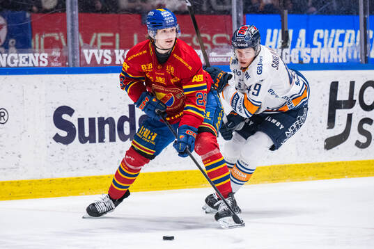 Djurgårdens Håvard Salsten och Växjös Leo Sahlin
