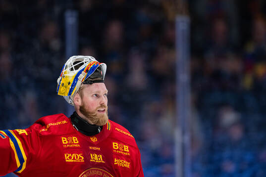 Djurgårdens målvakt Magnus Hellberg deppar