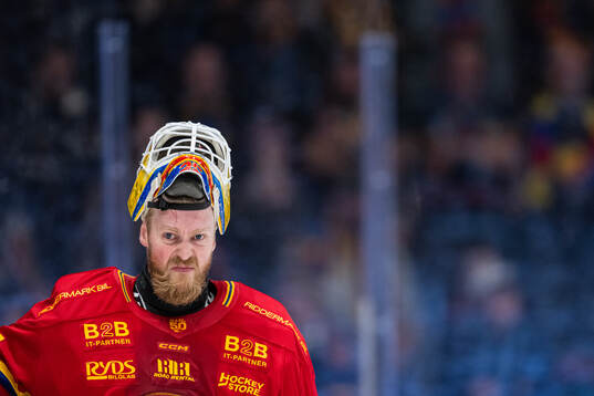 Djurgårdens målvakt Magnus Hellberg deppar