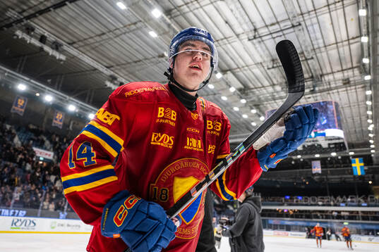 Djurgårdens Anton Frondell jublar