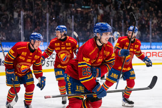 Djurgårdens Håvard Salsten jublar