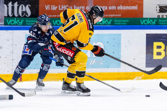 Linköpings Mikko Kokkonen och Luleås Markus Nurmi