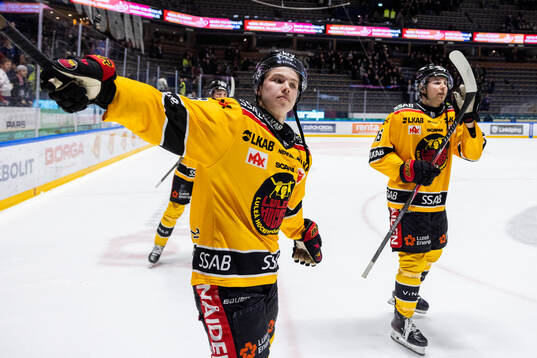 Luleås Isac Hedqvist och David Granberg jublar