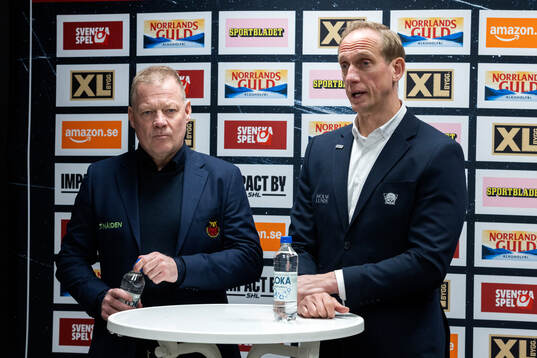 Luleås assisterande tränare Henrik Stridh och Linköpings