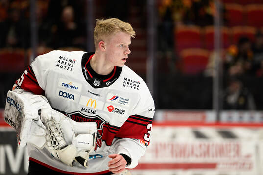 Malmö Redhawks målvakt Axel Göransson