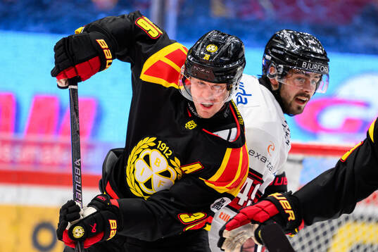 Brynäs Linus Ölund och Malmö Redhawks Seth Barton