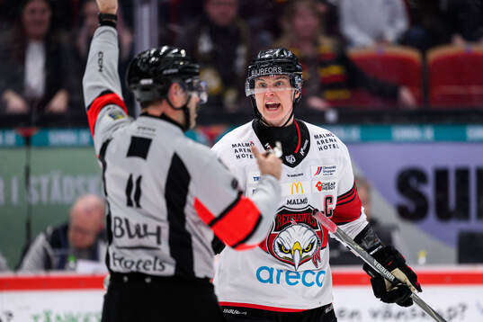 Malmö Redhawks Fredrik Händemark reagerar på domslut