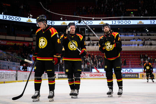 Brynäs Lucas Pettersson, Johannes Kinnvall och Axel