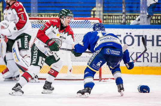 Frölundas Filip Hasa och Leksands Oskar Lang