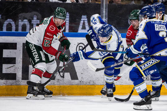 Frölundas Max Friberg och Leksands Lukas Vejdemo