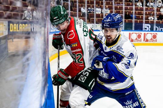 Frölundas Filip Cederqvist och Leksands Fred Nilsson
