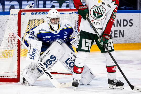 Leksands målvakt Filip Larsson