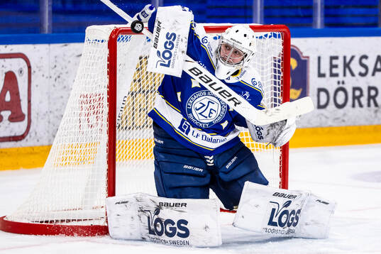 Leksands målvakt Filip Larsson