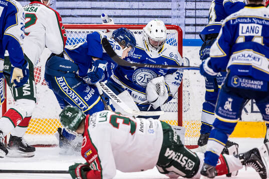 Leksands målvakt Filip Larsson