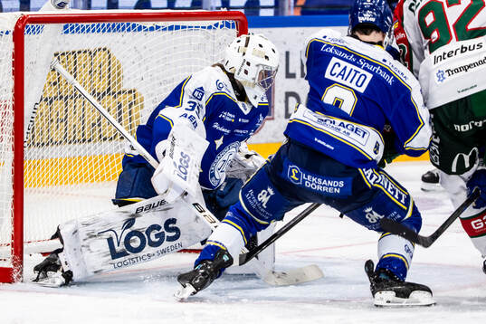 Leksands målvakt Filip Larsson